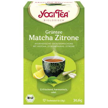 Yogi Tee, Grüntee Matcha Zitrone