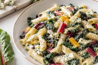 Mangold Pasta mit Gorgonzola