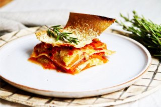 Gemüselasagne mit Muskatkürbis