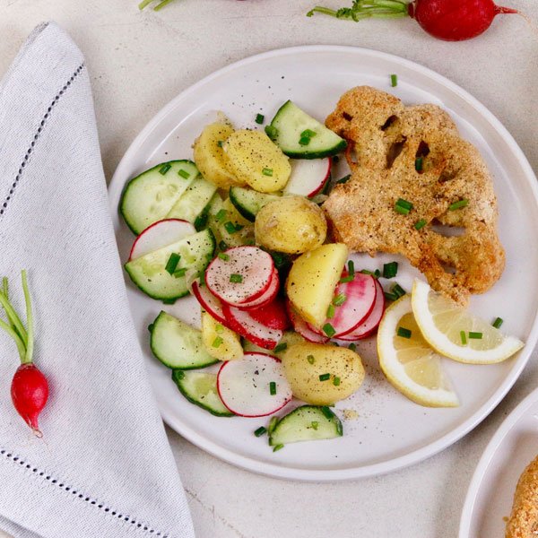 Blumenkohlschnitzel Gemusekiste Bio Vielfalt Leben