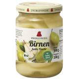 Birnen, halbe Frucht im Glas