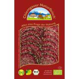 Pfeffersalami geschnitten