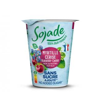 Sojajoghurt Heidelbeere-Kirsche ohne Zucker (400 g) - Sojade