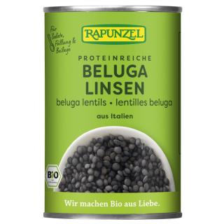 Beluga Linsen in der Dose