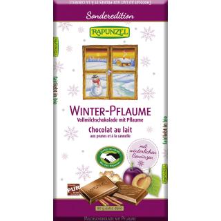 Vollmilchschokolade Winter-Pflaume Hand in Hand-Projekt