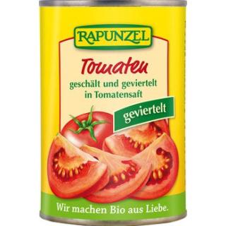 Tomaten geschält & geviertelt (400 g)