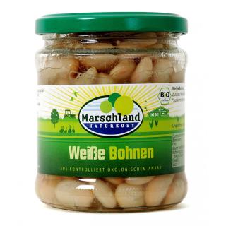 Weiße Bohnen im Glas
