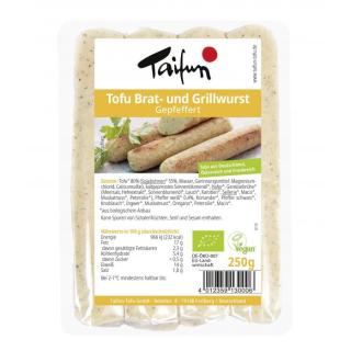 Brat- und Grillwurst Tofu, gepfeffert (4 Stück)