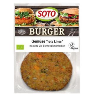 Gemüse-Burger rote Linse 2er