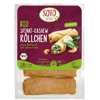 Spinat-Cashew Röllchen