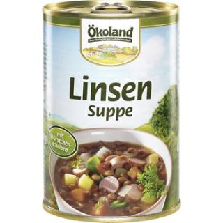 Linsensuppe mit Würstchenscheiben, Dose