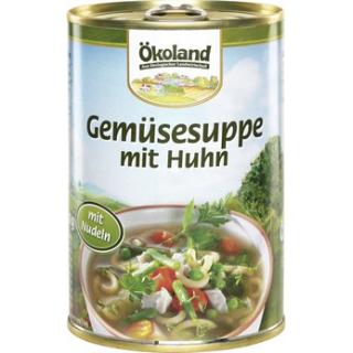 Gemüsesuppe mit Huhn - Dose