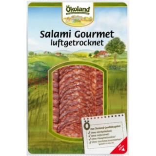 Gourmetsalami geschnitten