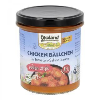 Chicken Bällchen, Indian Style, Glas