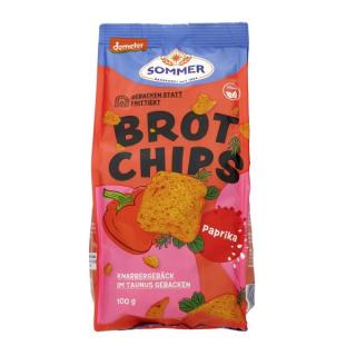 Brot-Chips mit Paprika