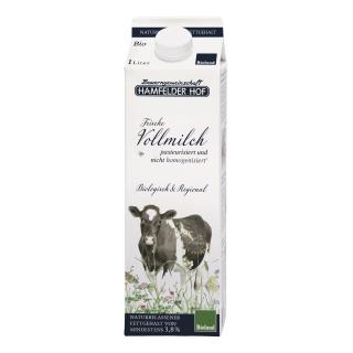 Milch - 3,8 % Vollmilch frisch Tetra Hamfelder