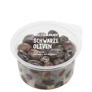 Schwarze Oliven ohne Stein