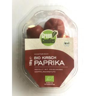 Kirschpaprika gefüllt mit Frischkäse