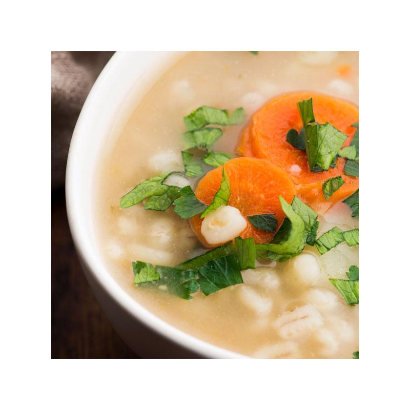 Kohlrabi-Suppe mit Graupen