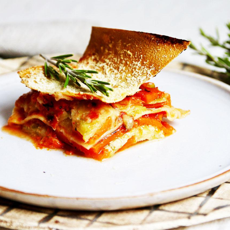 Gemüselasagne mit Muskatkürbis