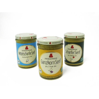3er Pack - Senf mittelscharf Glas