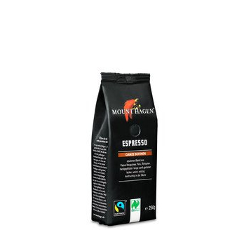 Mount Hagen Espresso ganze Bohne Softpack