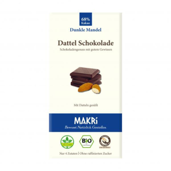 Dattel Schokolade Dunkle Mandel 68%