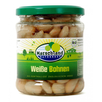 Weiße Bohnen im Glas