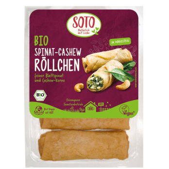 Spinat-Cashew Röllchen