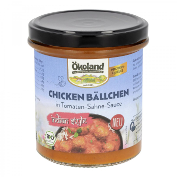 Chicken Bällchen, Indian Style, Glas