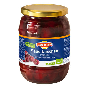 Sauerkirschen entsteint, ungezuckert (Glas)