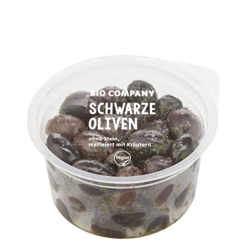 Schwarze Oliven ohne Stein