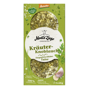 Ziegenfrischkäse Taler Kräuter & Knoblauch