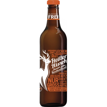 Heißer Hirsch, alkoholfreier Punsch, orange