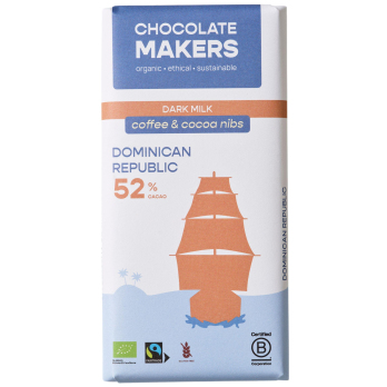 Schokolade, Milch & Kakaonibs 52 %