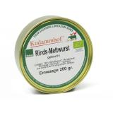 Rinds-Mettwurst, gekocht, Glas