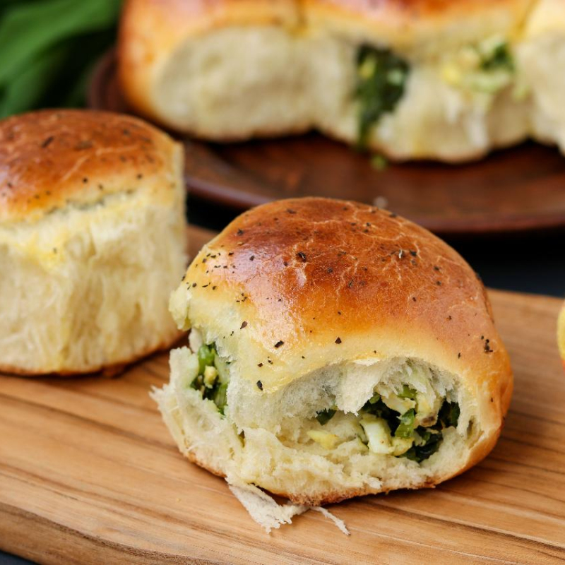 Spinat-Feta-Schnecken