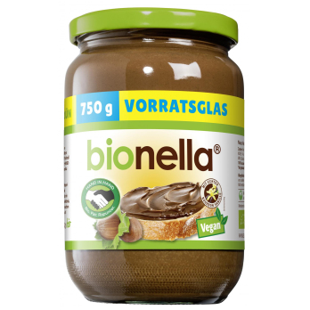 bionella Nussnougat-Creme vegan HIH - 750 g