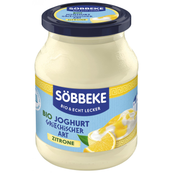 Joghurt griechischer Art Zitrone 7,5 % im Glas