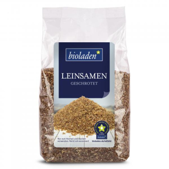 Leinsamen geschrotet