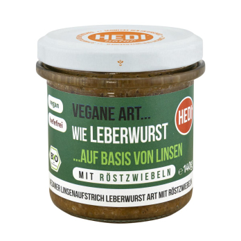Vegane Leberwurst mit Röstzwiebeln